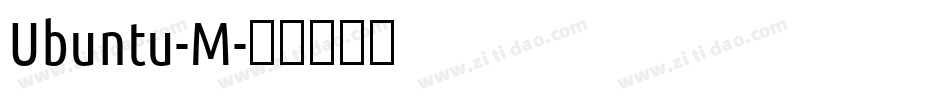 Ubuntu-M字体转换
