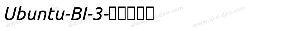 Ubuntu-BI-3字体转换