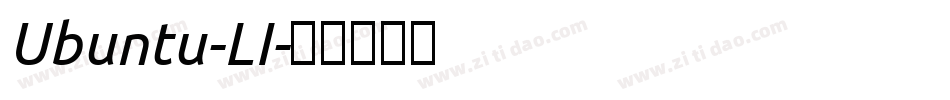 Ubuntu-LI字体转换