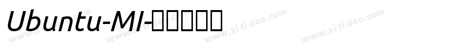 Ubuntu-MI字体转换