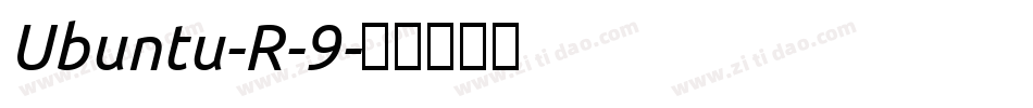 Ubuntu-R-9字体转换