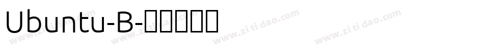 Ubuntu-B字体转换