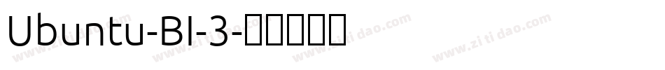Ubuntu-BI-3字体转换