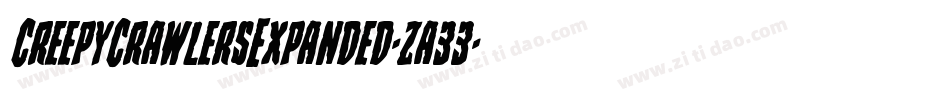 CreepyCrawlersExpanded-za33字体转换