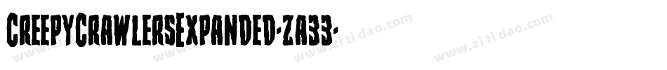 CreepyCrawlersExpanded-za33字体转换