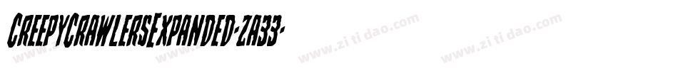 CreepyCrawlersExpanded-za33字体转换
