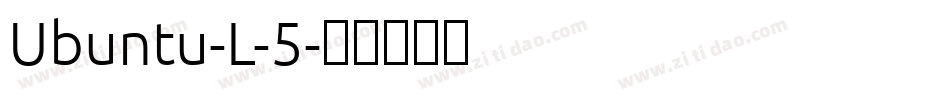 Ubuntu-L-5字体转换
