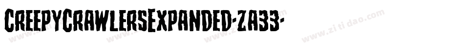 CreepyCrawlersExpanded-za33字体转换