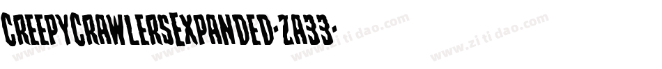 CreepyCrawlersExpanded-za33字体转换