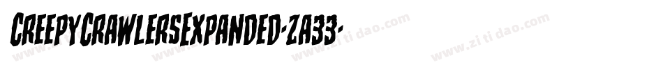 CreepyCrawlersExpanded-za33字体转换