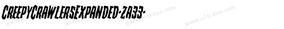 CreepyCrawlersExpanded-za33字体转换