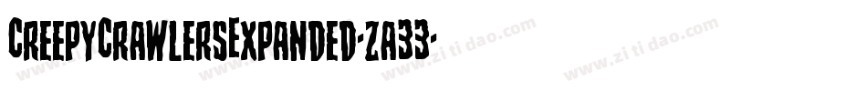 CreepyCrawlersExpanded-za33字体转换