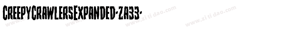 CreepyCrawlersExpanded-za33字体转换