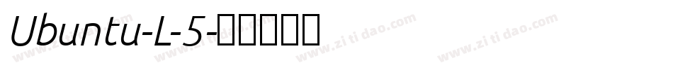 Ubuntu-L-5字体转换