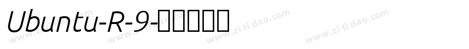 Ubuntu-R-9字体转换