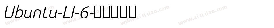 Ubuntu-LI-6字体转换