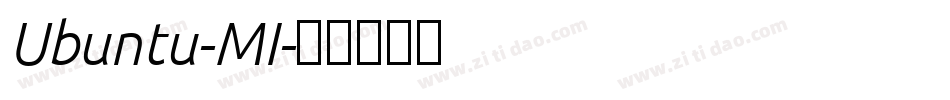 Ubuntu-MI字体转换