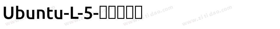 Ubuntu-L-5字体转换
