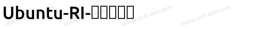 Ubuntu-RI字体转换