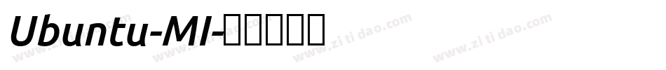 Ubuntu-MI字体转换
