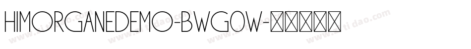 HiMorganeDemo-BWG0w字体转换