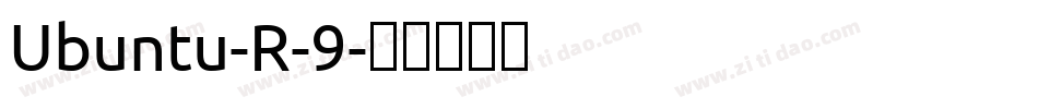 Ubuntu-R-9字体转换