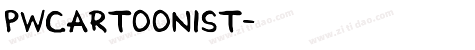 PWCartoonist字体转换