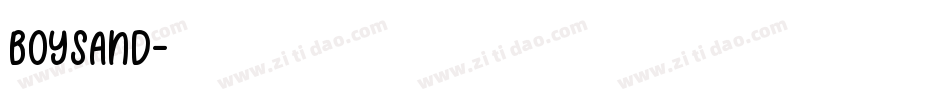 BOYSAND字体转换