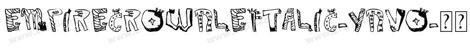 EmpireCrownLeftalic-YnVO字体转换