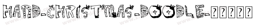 Hand-Christmas-Doodle字体转换