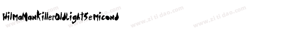WilmaMankillerOldLightSemicondensed-01Oo字体转换