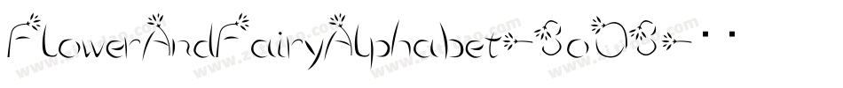 FlowerAndFairyAlphabet-3oO3字体转换