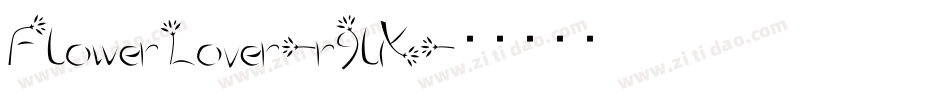 FlowerLover-r9lK字体转换