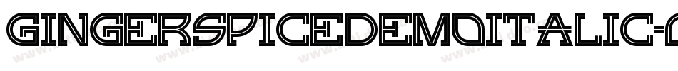 GingerSpicedemoItalic-qZ2O6字体转换