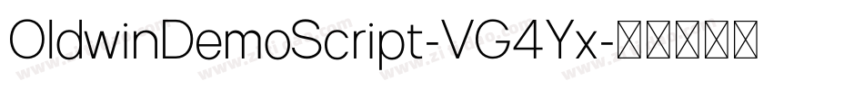OldwinDemoScript-VG4Yx字体转换
