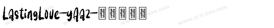 LastingLove-yAa2字体转换