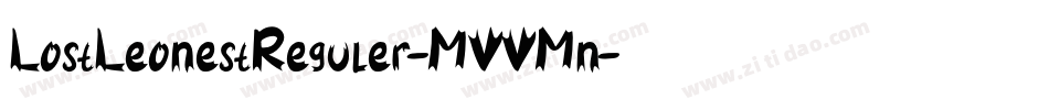 LostLeonestReguler-MVVMn字体转换