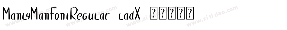 ManlyManFontRegular-ladX字体转换