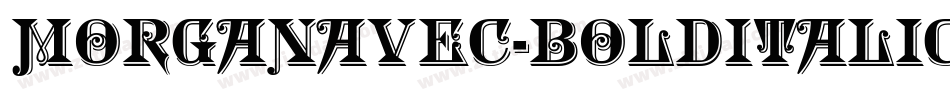 MorganAvec-BoldItalicCaps字体转换