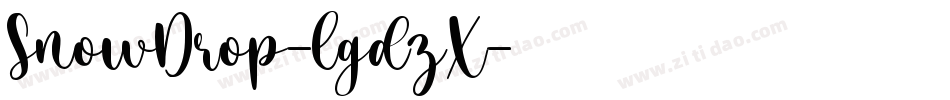 SnowDrop-lgdzX字体转换