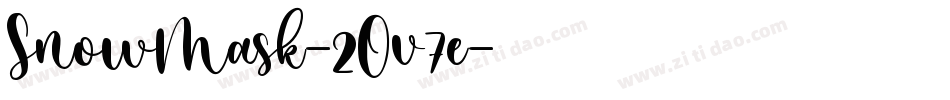 SnowMask-2Ov7e字体转换