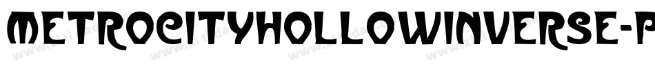 MetroCityHollowInverse-pmxr字体转换
