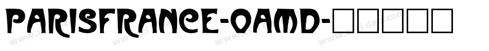 ParisFrance-oAmd字体转换