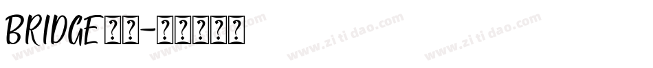 bridge字体字体转换
