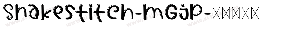 Snakestitch-mGjP字体转换