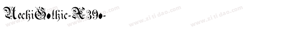 UechiGothic-X39o字体转换
