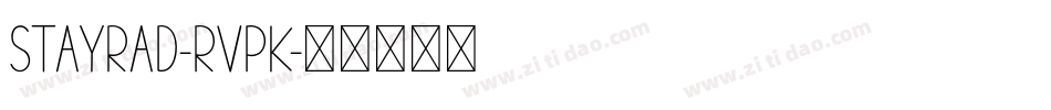 StayRad-rVpK字体转换