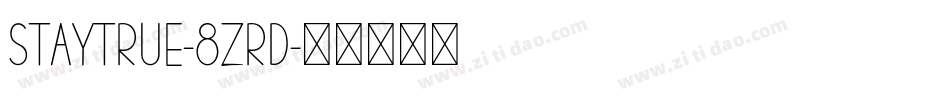 StayTrue-8zrD字体转换