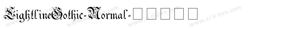 LightlineGothic-Normal字体转换