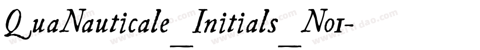 QuaNauticale_Initials_No1字体转换